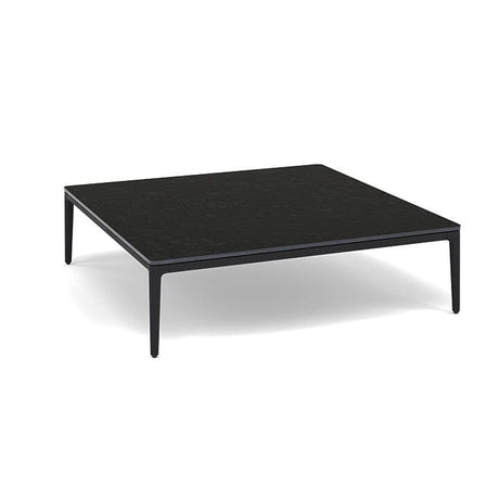 Manutti Zendo Sense Outdoor Coffee Table 96x96cm h:25cm Lava AF10 Ceramic Basalt Black 12mm 5K67 