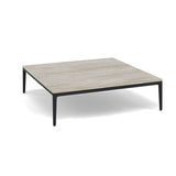 Manutti Zendo Sense Outdoor Coffee Table 96x96cm h:25cm Lava AF10 Ceramic Travertin Crema 12mm 5K74 