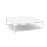Manutti Zendo Sense Outdoor Coffee Table 96x96cm h:25cm White AF08 Ceramic Marble White 12mm 5K58 
