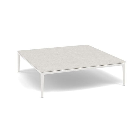 Manutti Zendo Sense Outdoor Coffee Table 96x96cm h:25cm White AF08 Ceramic Speckled Sand 12mm 5K73 