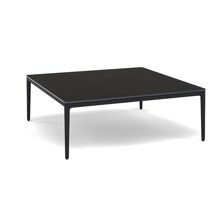 Manutti Zendo Sense Outdoor Coffee Table 96x96cm h:35cm Lava AF10 Ceramic Basalt Black 12mm 5K67 