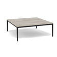 Manutti Zendo Sense Outdoor Coffee Table 96x96cm h:35cm Lava AF10 Ceramic Travertin Crema 12mm 5K74 