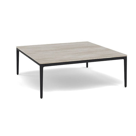 Manutti Zendo Sense Outdoor Coffee Table 96x96cm h:35cm Lava AF10 Ceramic Travertin Crema 12mm 5K74 