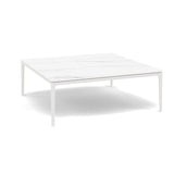 Manutti Zendo Sense Outdoor Coffee Table 96x96cm h:35cm White AF08 Ceramic Marble White 12mm 5K58 