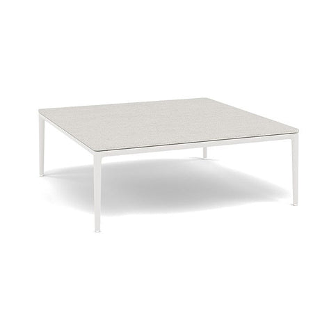 Manutti Zendo Sense Outdoor Coffee Table 96x96cm h:35cm White AF08 Ceramic Speckled Sand 12mm 5K73 