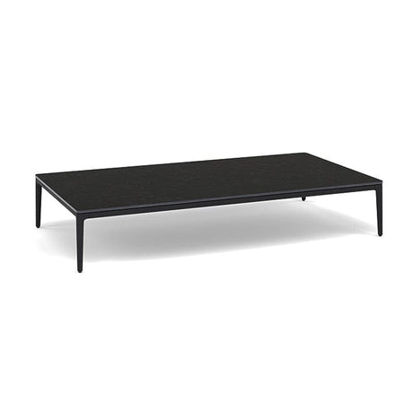 Manutti Zendo Sense Outdoor Side Table 150x80cm h:25cm Lava AF10 Ceramic Basalt Black12mm 5K67 