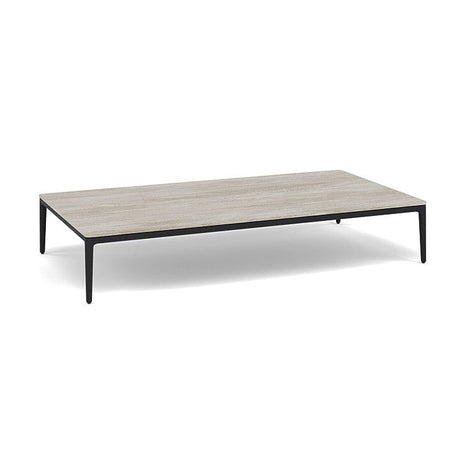 Manutti Zendo Sense Outdoor Side Table 150x80cm h:25cm Lava AF10 Ceramic Travertin Crema 12mm 5K74 