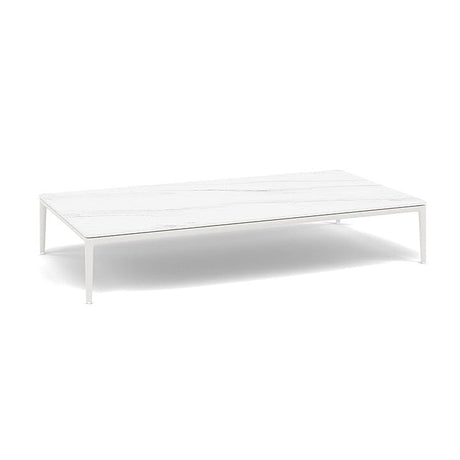 Manutti Zendo Sense Outdoor Side Table 150x80cm h:25cm White AF08 Ceramic Marble White 12mm 5K58 