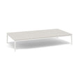 Manutti Zendo Sense Outdoor Side Table 150x80cm h:25cm White AF08 Ceramic Speckled Sand 12mm 5K73 
