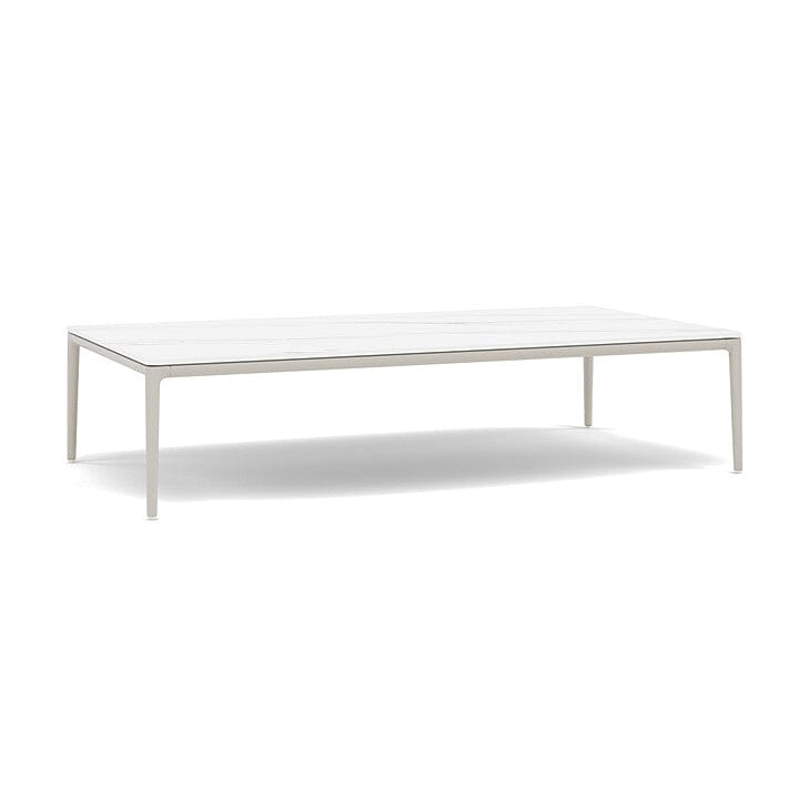 Manutti Zendo Sense Outdoor Side Table 150x80cm h:35cm Flint AF13 Ceramic Marble White 12mm 5K58 