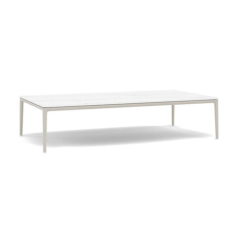 Manutti Zendo Sense Outdoor Side Table 150x80cm h:35cm Flint AF13 Ceramic Marble White 12mm 5K58 