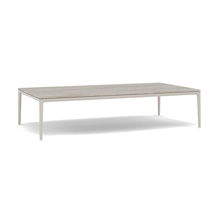 Manutti Zendo Sense Outdoor Side Table 150x80cm h:35cm Flint AF13 Ceramic Travertin Crema 12mm 5K74 