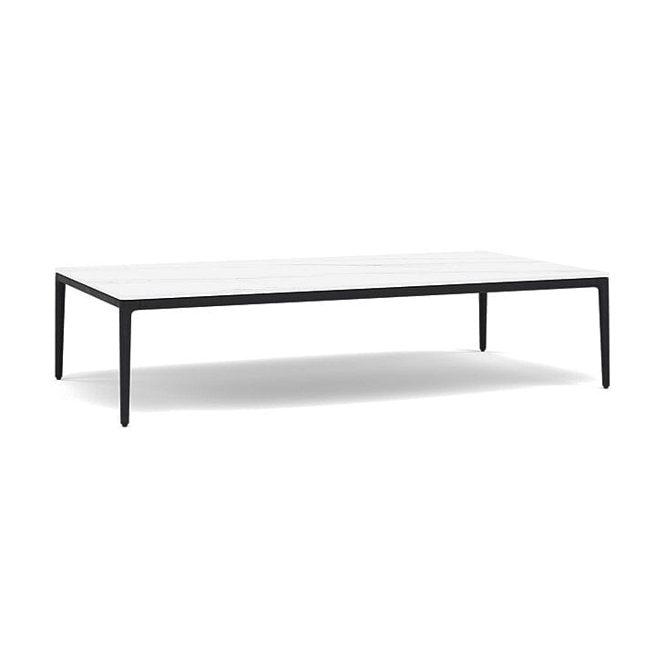 Manutti Zendo Sense Outdoor Side Table 150x80cm h:35cm Lava AF10 Ceramic Marble White 12mm 5K58 