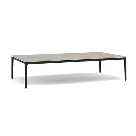 Manutti Zendo Sense Outdoor Side Table 150x80cm h:35cm Lava AF10 Ceramic Travertin Crema 12mm 5K74 