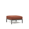 Nardi Maximo Pouf 80x80cm avec coussin Basalto Cannella Sunbrella