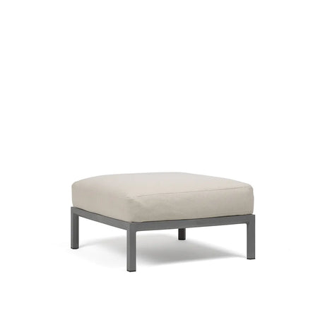 Nardi Maximo Pouf 80x80cm avec coussin Basalto Perla Sunbrella