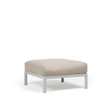 Nardi Maximo Pouf 80x80cm avec coussin Gesso Perla Sunbrella