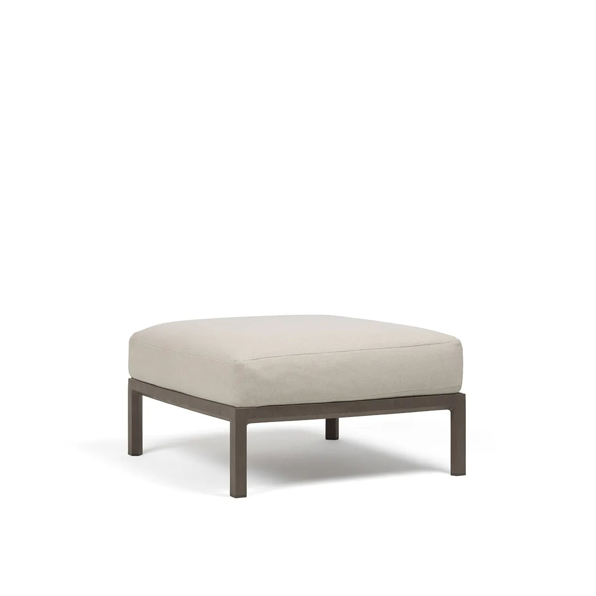 Nardi Maximo Pouf 80x80cm avec coussin Terra Perla Sunbrella