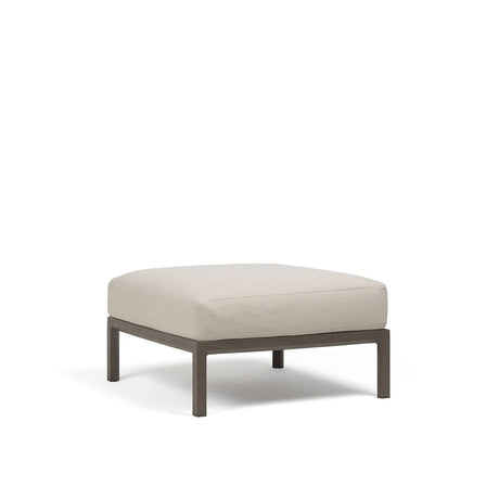 Nardi Maximo Pouf 80x80cm avec coussin Terra Perla Sunbrella