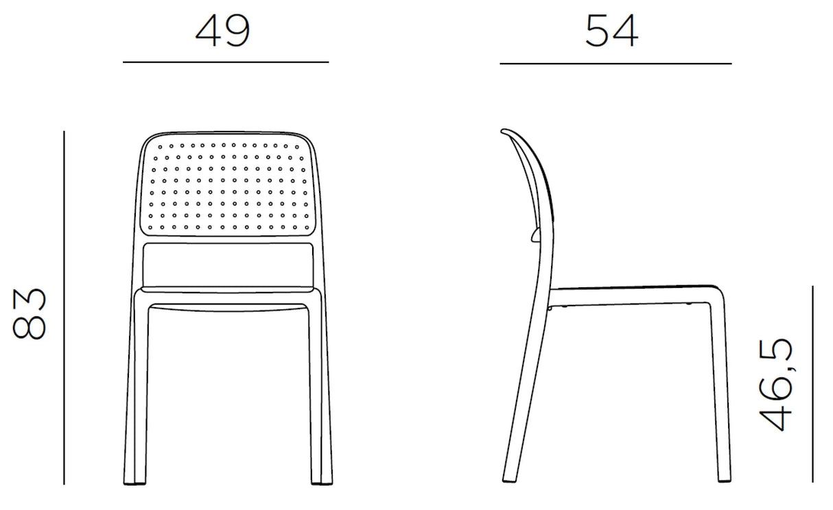 Nardi Bora Bistrot Chaise repas 