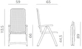 Nardi Darsena Fauteuil pliant multipositions 