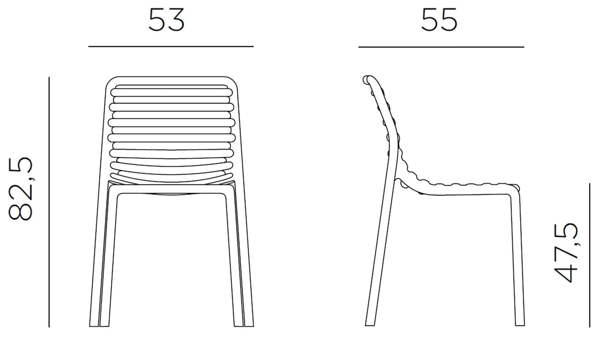 Nardi Doga Bistrot Chaise repas 