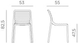 Nardi Doga Bistrot Chaise repas 