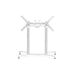 Nardi Scudo Base Double Piètement pliable h:72cm Bianco 