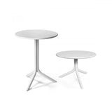 Nardi Step Table Ø60.5cm h:40/76.5cm Bianco 