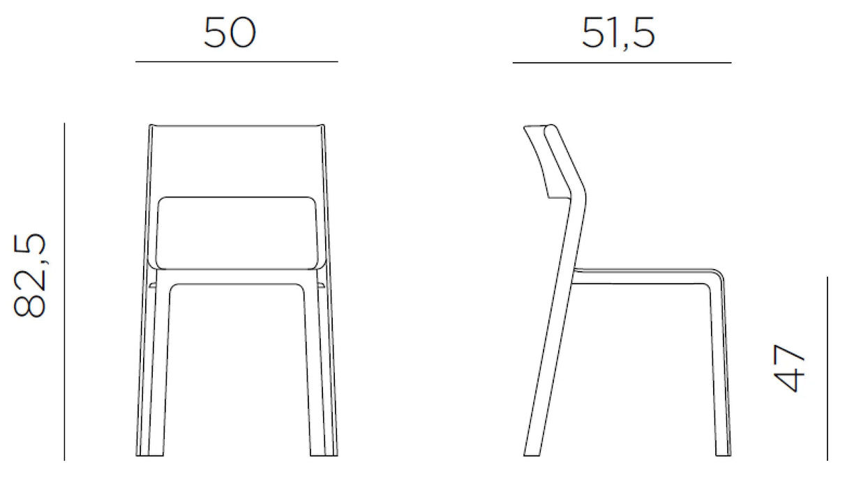 Nardi Trill Bistrot Chaise repas 