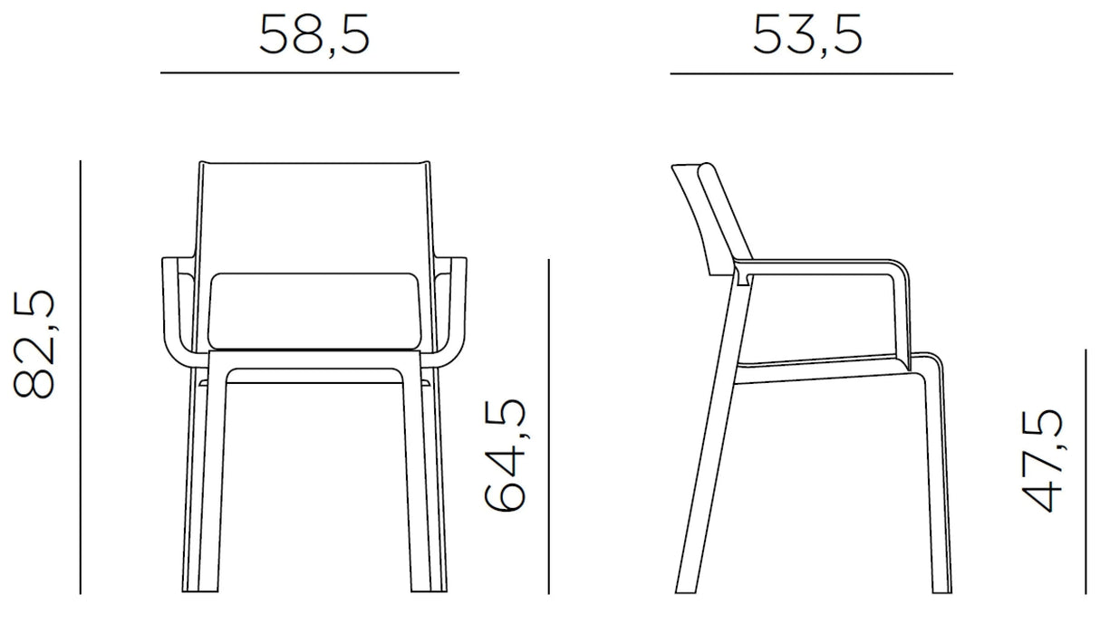 Nardi Trill Fauteuil repas 