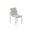 Royal Botania Alura ALR47T Chaise repas empilable Laqué Pebble PB - Toile Pearl Grey PG 