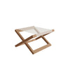 Royal Botania Beacher Repose-pieds pliable Toile Batyline Ecru EU 
