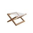 Royal Botania Beacher Repose-pieds pliable Toile Batyline White WU 