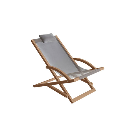 Royal Botania Beacher Transat pliable Toile Batyline Black ZU 