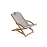 Royal Botania Beacher Transat pliable Toile Batyline Cappuccino CAU 