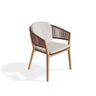 Royal Botania Carés Fauteuil repas teck, coussin non inclus Brick BK 