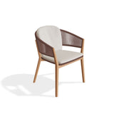 Royal Botania Carés Fauteuil repas teck, coussin non inclus Brick BK 