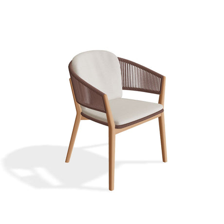 Royal Botania Carés Fauteuil repas teck, coussin non inclus Brick BK 