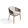 Royal Botania Carés Fauteuil repas teck, coussin non inclus Bronze BR 