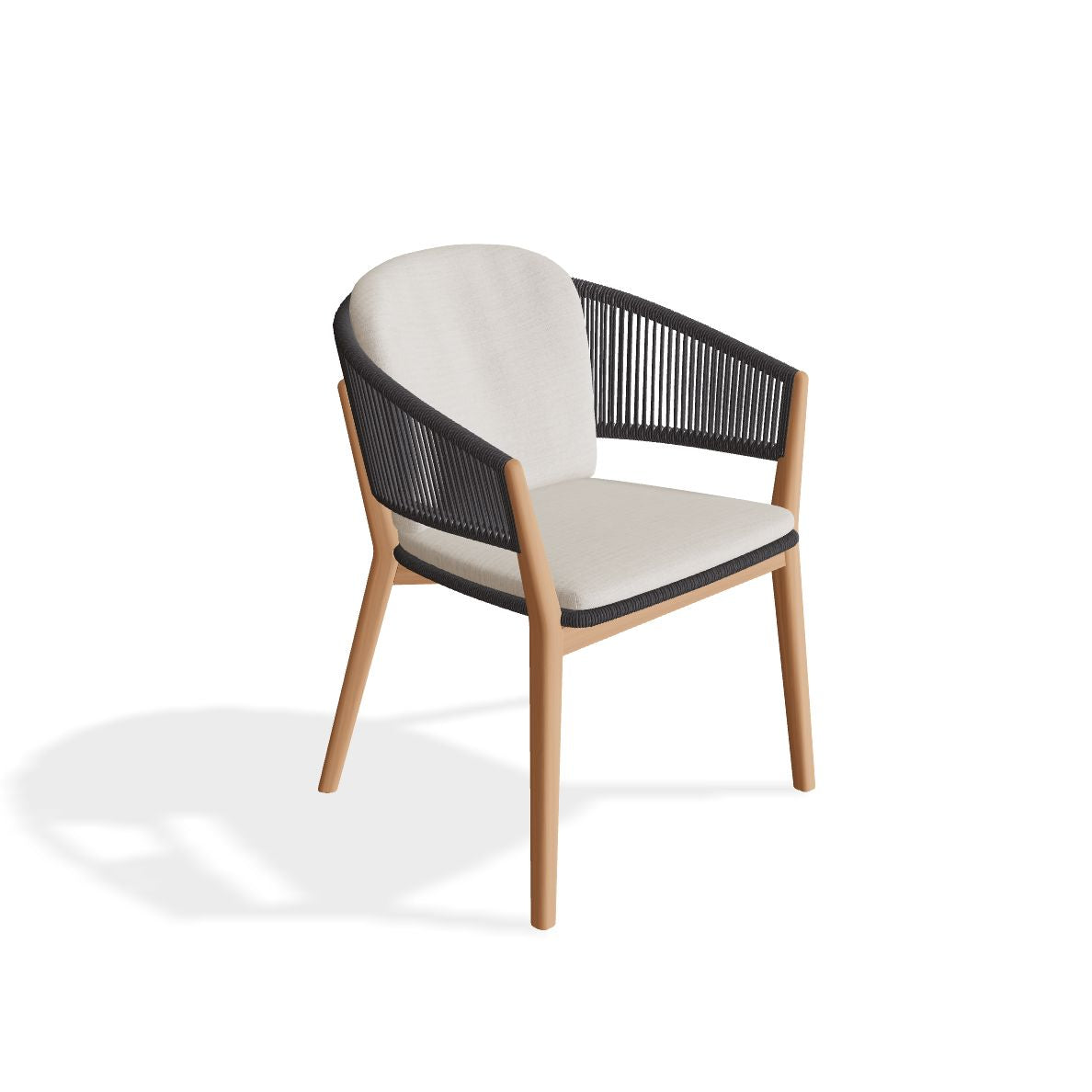 Royal Botania Carés Fauteuil repas teck, coussin non inclus Bronze BR 