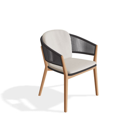 Royal Botania Carés Fauteuil repas teck, coussin non inclus Bronze BR 