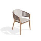 Royal Botania Carés Fauteuil repas teck, coussin non inclus Cappuccino CAU 