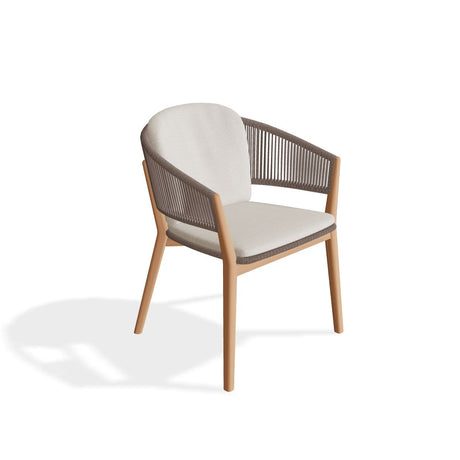Royal Botania Carés Fauteuil repas teck, coussin non inclus Cappuccino CAU 