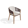 Royal Botania Carés Fauteuil repas teck, coussin non inclus Espresso ES 
