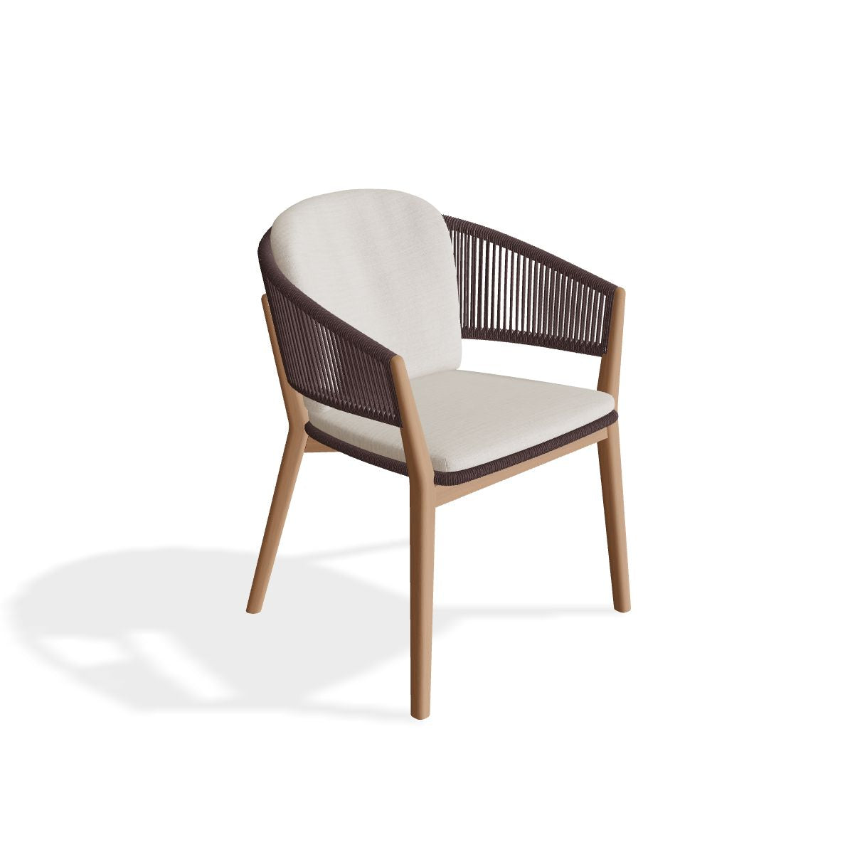 Royal Botania Carés Fauteuil repas teck, coussin non inclus Espresso ES 