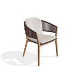 Royal Botania Carés Fauteuil repas teck, coussin non inclus Espresso ES 