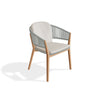 Royal Botania Carés Fauteuil repas teck, coussin non inclus Sage Green SG 