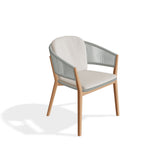 Royal Botania Carés Fauteuil repas teck, coussin non inclus Sage Green SG 