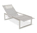 Royal Botania Ninix NNX195T Chaise longue Lounger Laqué Pebble PB - Toile Pearl Grey PG 
